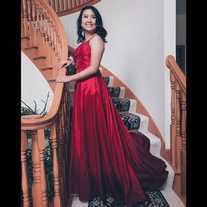 Red Sherri Hill Prom dress